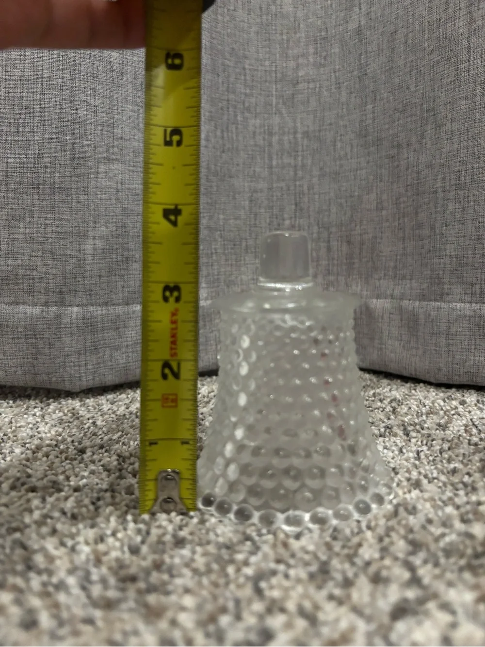 Clear Hobnail Glass Peg Votive Candle Holder – Vintage 3.5